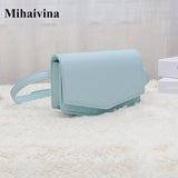 Leather Waist Bag Women Fanny Pack Girl Bum Bag Chest Pack Belt Female Bags