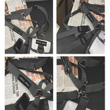 Men Canvas Drop Leg Bag Canvas Fanny Pack Waist Belt Bags Military Travel