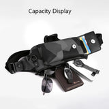 Men's Camo Chest Bag Outdoor Sports Pouch Waterproof Phone Waist Bag