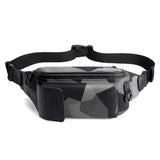 Men's Camo Chest Bag Outdoor Sports Pouch Waterproof Phone Waist Bag