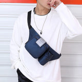 Waterproof Oxford Men's Chest Fanny Pack Waist Bags