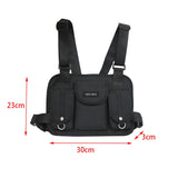 Canvas Waist Chest Bag Kanye Chest Rig Streetwear Tactical Shoulder Bag Backpack