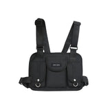Canvas Waist Chest Bag Kanye Chest Rig Streetwear Tactical Shoulder Bag Backpack
