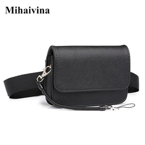 Leather Waist Pack Hip Belt Bum Pouch Men Bag