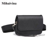 Leather Waist Pack Hip Belt Bum Pouch Men Bag