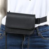 Leather Waist Pack Hip Belt Bum Pouch Men Bag