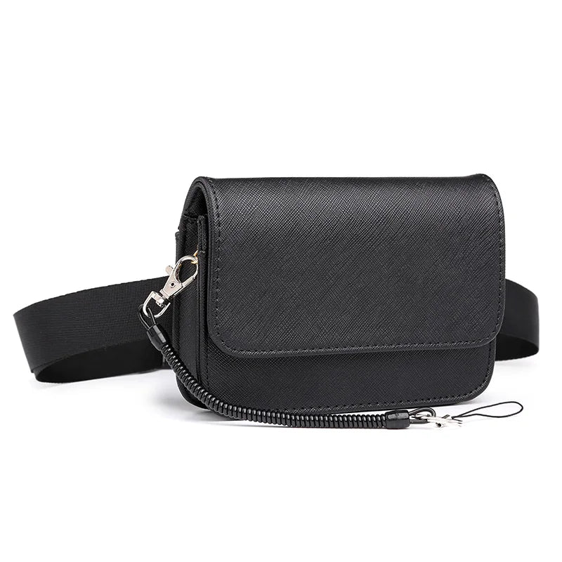 Leather Waist Pack Hip Belt Bum Pouch Men Bag