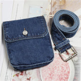 Denim Fanny Pack Women Waist Bag Canvas Travel Pouch Bolsa
