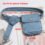 Denim Fanny Pack Women Waist Bag Canvas Travel Pouch Bolsa