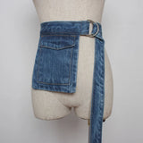 Denim Waist Belt Bag Female Bum Bag Girl Phone Package Pouch