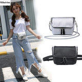Women Leather Waist Bag Small Storage Package Hip Pack Key Phone Bags