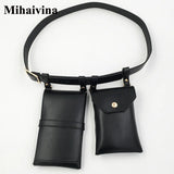 Leather Waist Bag Fanny Pack Crossbody Chest Bag