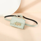 Women Waist Bag Fanny Pack Leather Shoulder Bags Female Chain Hip Hop Waist Pack
