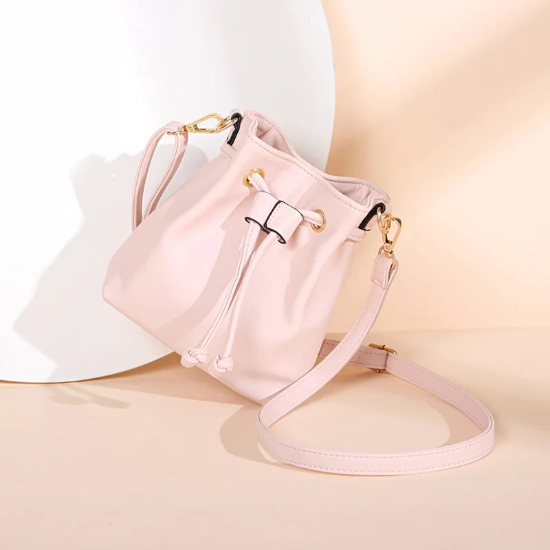 Women Leather Waist Pack Fanny Pack Shoulder Messenger Bag