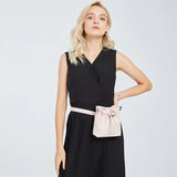 Women Leather Waist Pack Fanny Pack Shoulder Messenger Bag