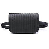 Leather Fanny Pack Women Waist Pack Rivets Purse Bolosa