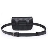 Leather Fanny Pack Women Waist Pack Rivets Purse Bolosa