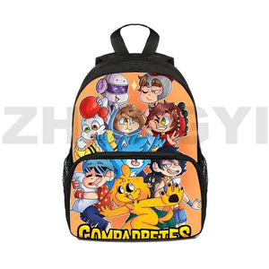 3D Los Compa Zipper Bookbag for Teen Girls