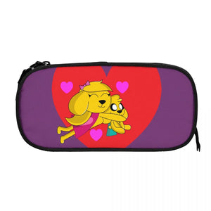 Anime Zipper Pen Bag Student Stationery Organizer Pencil Holder Case Pouch