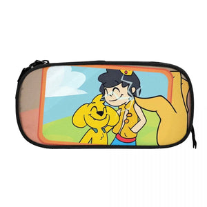 Anime Zipper Pen Bag Student School Pen Box