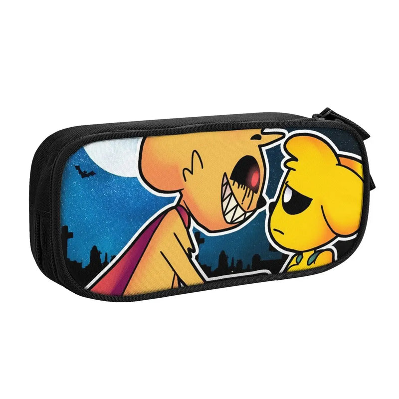 Anime Zipper Pen Bag School Stationery Gift Pencil Case Organizer