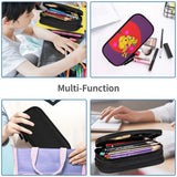 Anime Zipper Pen Bag Student Stationery Organizer Pencil Holder Case Pouch