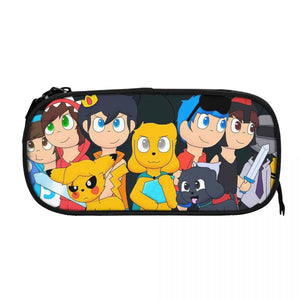 Anime Zipper Pen Bag Student School Stationery Gift