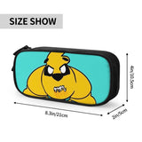 Anime Zipper Pen Bag Student Stationery Organizer Case