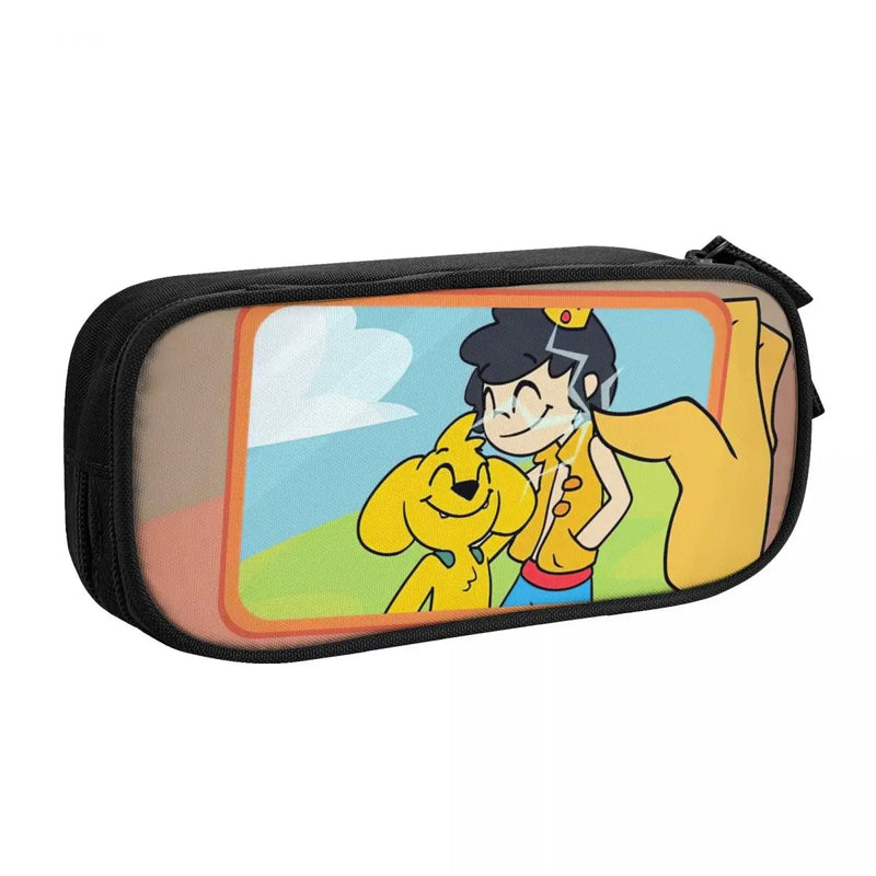 Anime Zipper Pen Bag Student School Pen Box