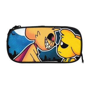 Anime Zipper Pen Bag School Stationery Gift Pencil Case Organizer