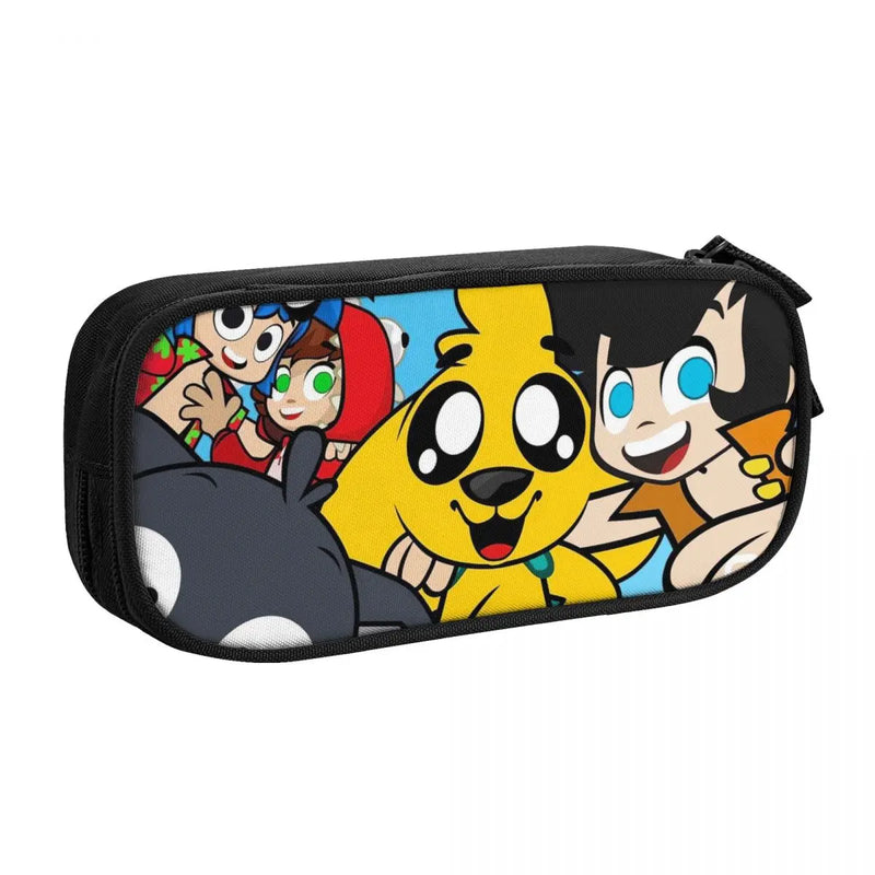 Mikecrack Pen Box Student School Anime Zipper Pen Bag Child Stationery Bag