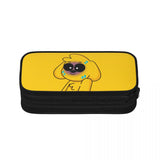 Anime Zipper Pen Bag School Stationery Holder Organizer