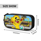 Anime Zipper Pen Bag Student Stationery Organizer Case Pouch