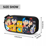 Anime Zipper Pen Bag Student School Stationery Gift