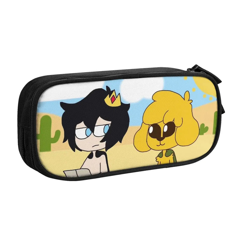 Anime Zipper Pen Bag Student School Stationery Gift