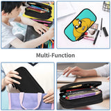 Anime Zipper Pen Bag Student Stationery Organizer Case