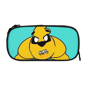 Anime Zipper Pen Bag Student Stationery Organizer Case