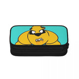 Anime Zipper Pen Bag Student Stationery Organizer Case