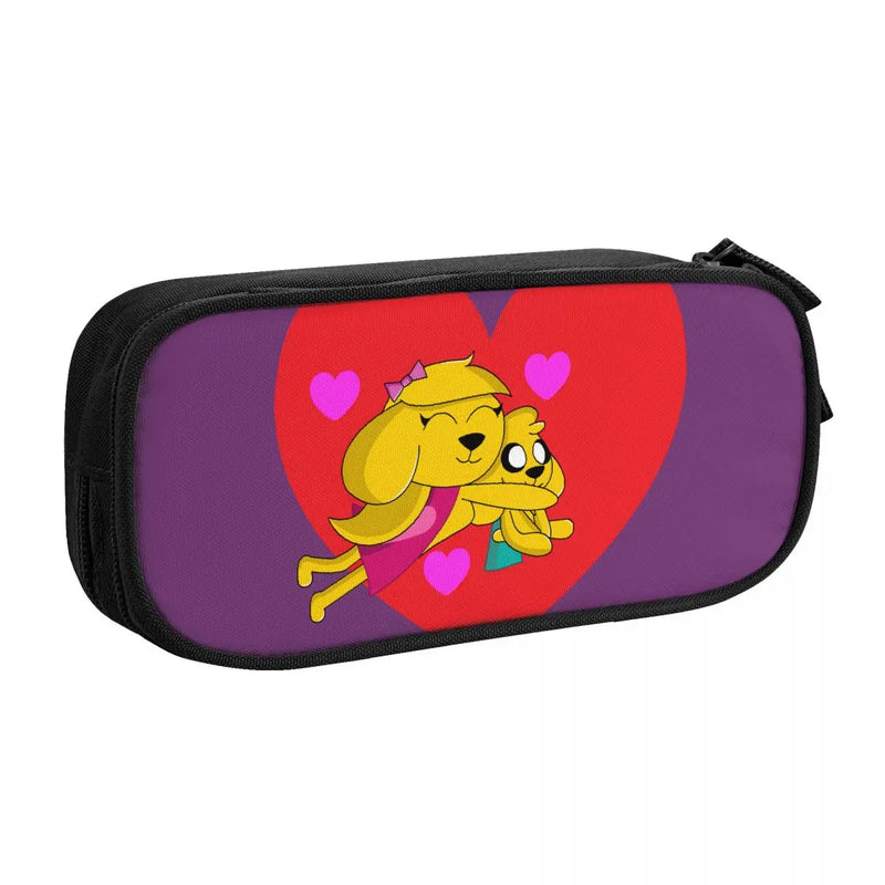 Anime Zipper Pen Bag Student Stationery Organizer Pencil Holder Case Pouch