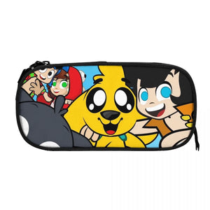 Mikecrack Pen Box Student School Anime Zipper Pen Bag Child Stationery Bag