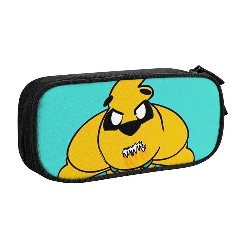 Anime Zipper Pen Bag Student Stationery Organizer Case