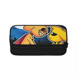 Anime Zipper Pen Bag School Stationery Gift Pencil Case Organizer