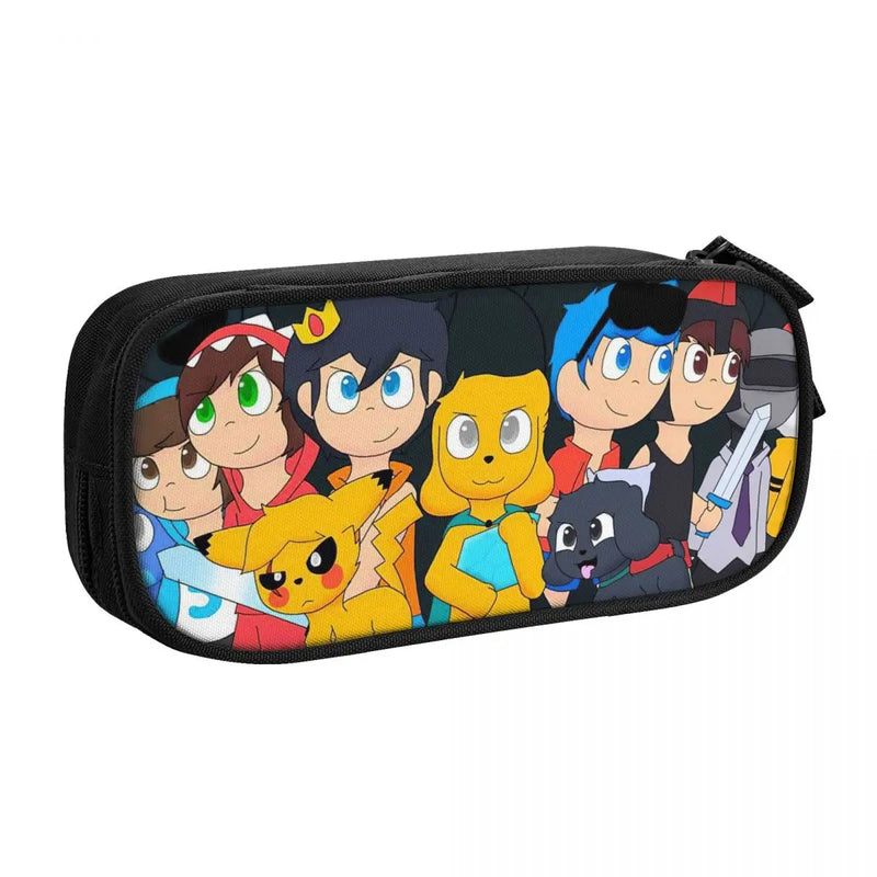 Anime Zipper Pen Bag Student School Stationery Gift