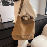 Military Green Canvas Tote Bag Large Capacity Crossbody Shoulder Travel