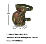Tactical Drop Leg Bag Waterproof Hip Belt Pouch