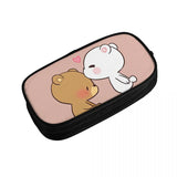 Milk And Mocha Lover Pen Box Anime Zipper Pencil Bag