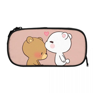 Milk And Mocha Lover Pen Box Anime Zipper Pencil Bag