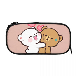 Milk And Mocha Pen Box Student School Anime Zipper Pen Bag