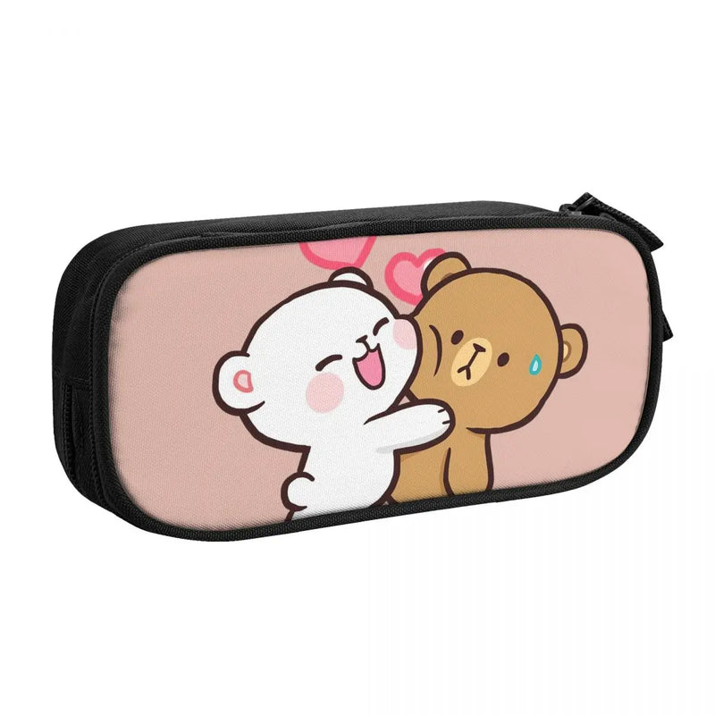 Milk And Mocha Pen Box Student School Anime Zipper Pen Bag