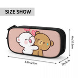 Milk And Mocha Pen Box Student School Anime Zipper Pen Bag
